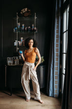 Load image into Gallery viewer, Desert Sand Pinstripe Palazzo Pants