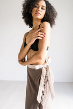 Load image into Gallery viewer, Cedar Brown Wrap Skirt