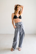 Load image into Gallery viewer, Denim Blue Palazzo Pants