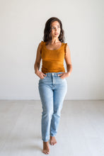 Load image into Gallery viewer, Goldenrod Ruffle Tank Top