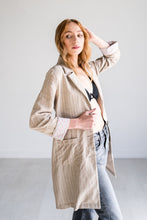 Load image into Gallery viewer, Desert Sand Longline Relaxed Blazer