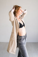 Load image into Gallery viewer, Desert Sand Longline Relaxed Blazer