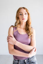 Load image into Gallery viewer, Mauve Ruffle Tank Top