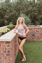 Load image into Gallery viewer, Mauve Ruffle Tank Top