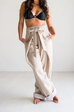 Load image into Gallery viewer, Desert Sand Pinstripe Palazzo Pants
